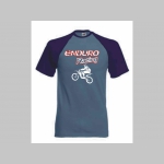 Enduro Racing dvojfarebné pánske tričko 100%bavlna značka Fruit of The Loom (viacero farebných prevedení)